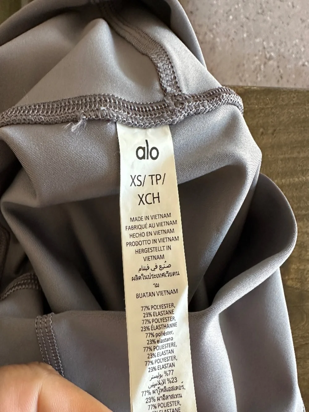 Alo Yoga 7/8 High Waist Airlift Leggings Gray XS Compression Workout Yoga